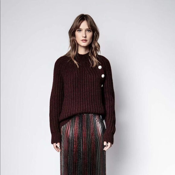 NWT Zadig & Voltaire Coleen Wool Sweater - Picture 1 of 7